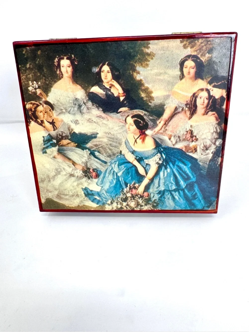 Vintage Deco-page “Empress & Ladies in Waiting” Estate Lot Jewelry Box Bundle